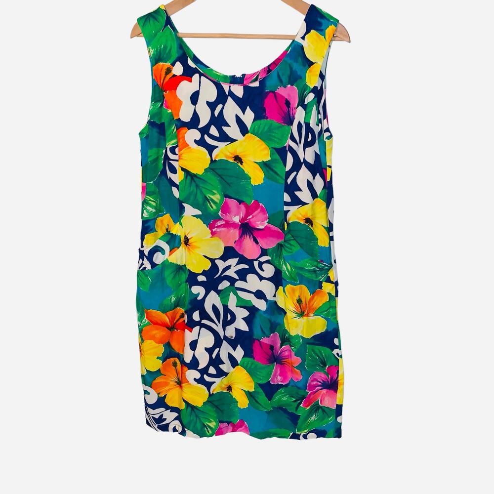 Jams World Dress Bright Multicolored Floral sz 11 vintage - Picture 4 of 7